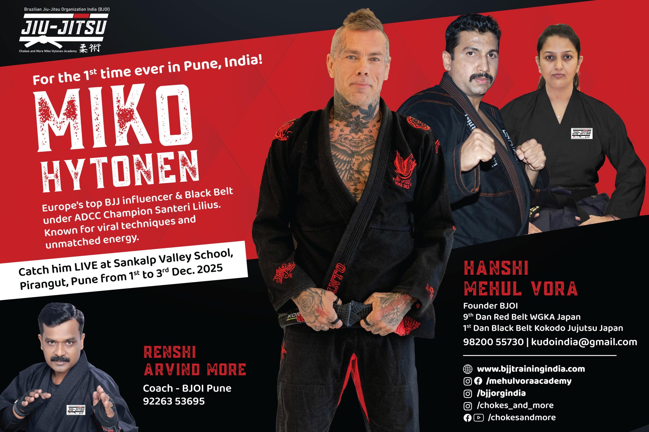 1st Miko Hytönen International BJJ Seminar Pune, Maharashtra 2025